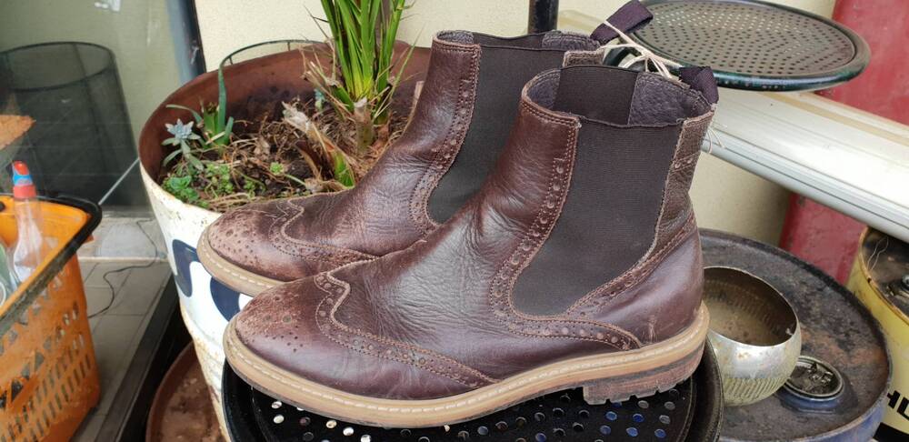 stivaletti Pelle Marrone Custom