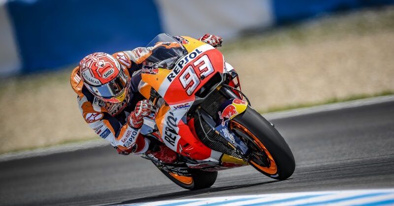 MotoGP 2018. Marquez primo nelle FP3 a Jerez