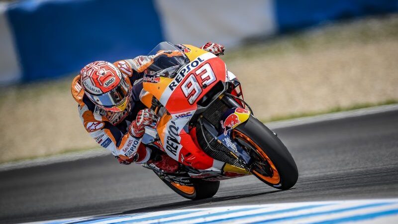 MotoGP 2018. Marquez primo nelle FP3 a Jerez