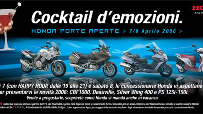 Happy Hour presso i concessionari Honda il 7 e 8 aprile