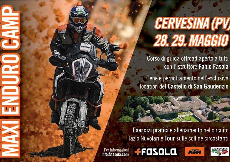 Maxi Enduro Camp: corso off road in sella alle KTM con Fasola