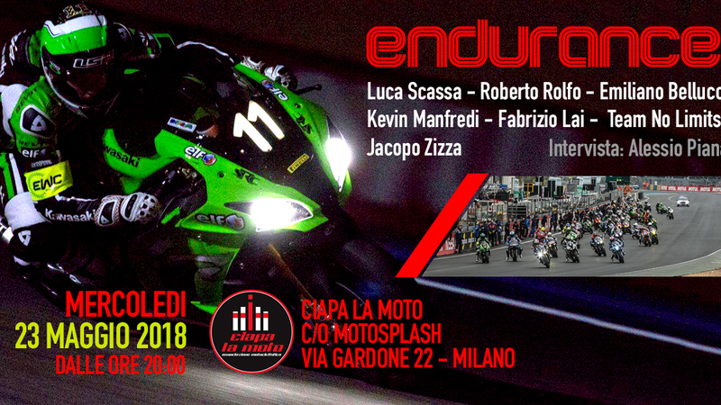 Endurance, una serata da Ciapa la Moto all&#039;insegna delle corse