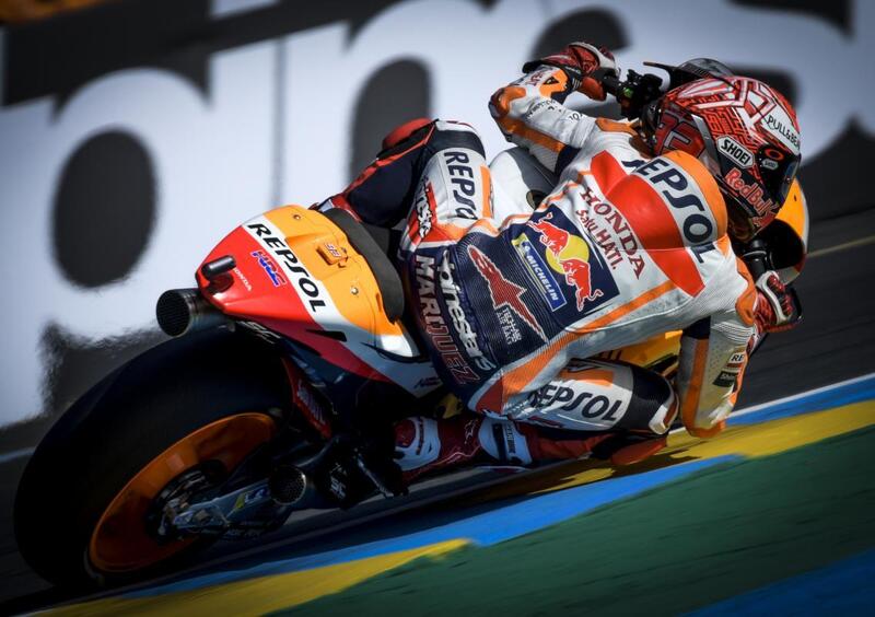 MotoGP 2018. Marquez il pi&ugrave; veloce nelle FP1 a Le Mans