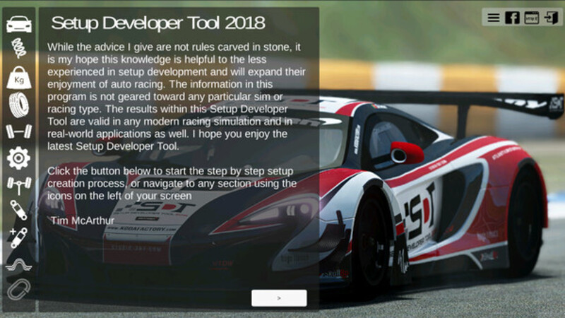 Setup Developer Tool 2018, il vostro ingegnere di pista personale