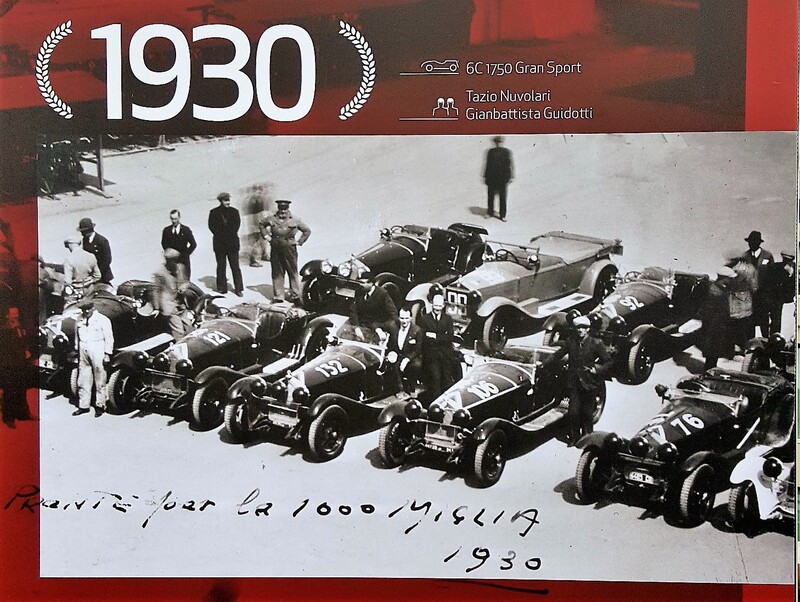 Dominio Alfa Romeo alle edizioni MilleMiglia degli anni Trenta