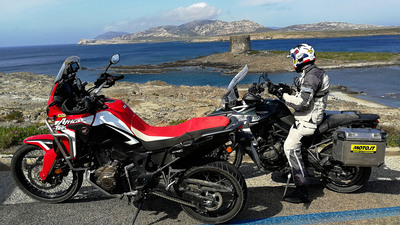 Honda Africa Twin CRF1000L vs Triumph Tiger 800 XCa: la prova On e Off-road