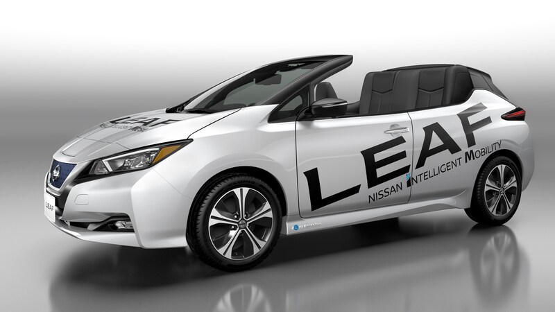 Nissan Leaf Open Car: l&#039;elettrica diventa cabriolet