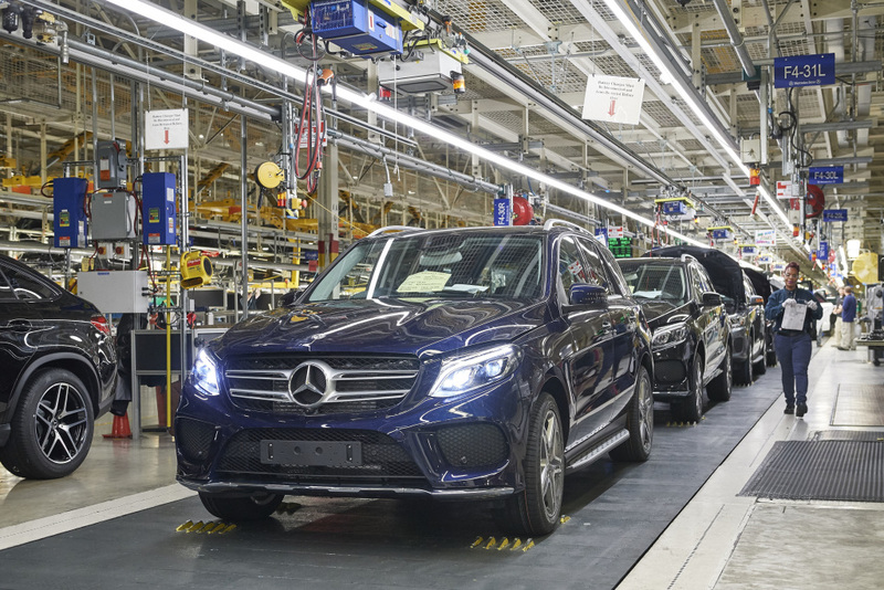 Lo stabilimento Mercedes di Tuscaloosa, negli USA. La Casa tedesca lo ha inaugurato nel 1995. Oggi ospita la produzione dei SUV destinati al mercato nordamericano