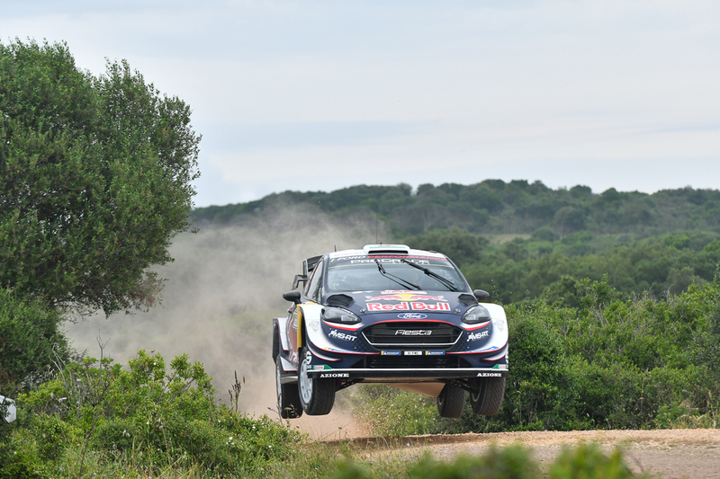 Sebastien Ogier in azione in Sardegna