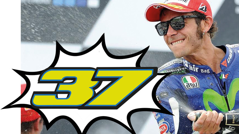 Valentino Rossi compie 37 anni e ancora &egrave; in pole