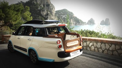 Fiat 500L Living Tiberio, il nuovo taxi di Capri lo firma Castagna