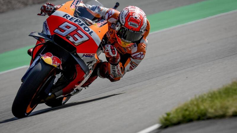 MotoGP 2018. Marquez il pi&ugrave; veloce nelle qualifiche al Sachsenring