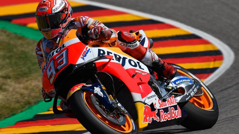 MotoGP 2018. M&aacute;rquez vince il GP di Germania