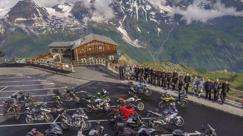 Con Louis Moto e i suoi prodotti sul Grossglockner