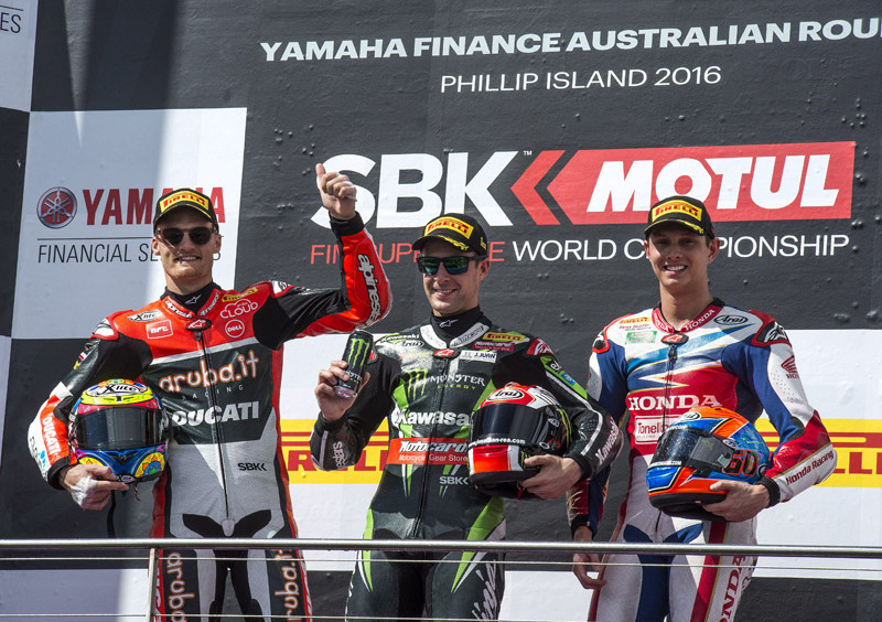 SBK 2016. Rea vince gara 1 a Phillip Island