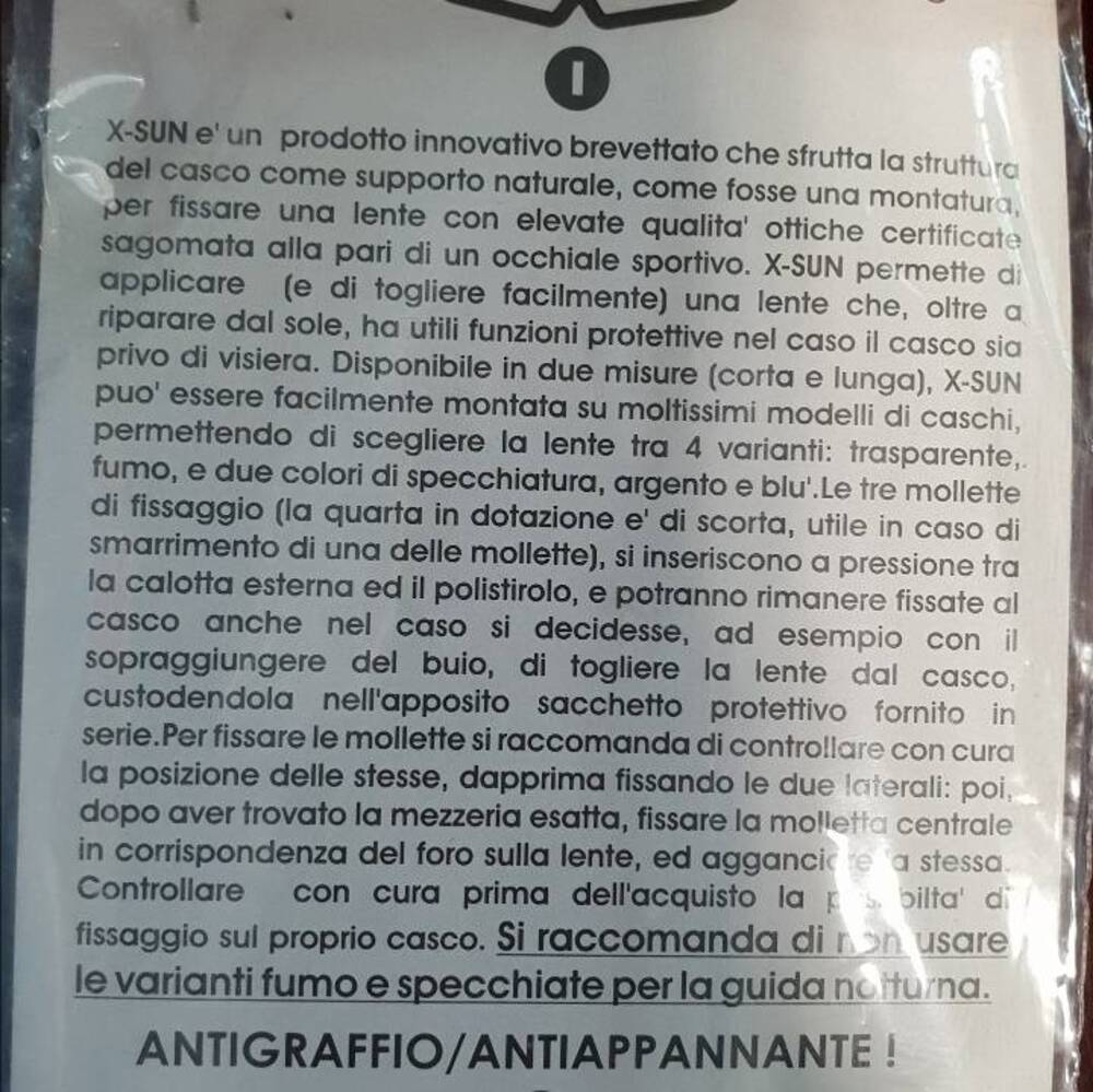 Lente parasole universale corta specchiata/argento Project for Safety (3)