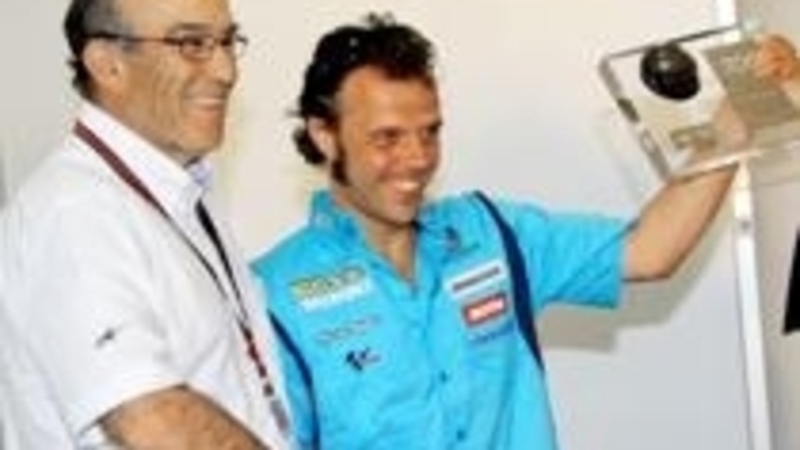 Rossi e Capirossi commentano la pole del Qatar