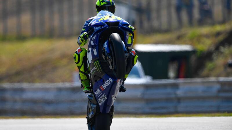 MotoGP 2018. Gp Brno, Rossi: &quot;Cala troppo la gomma posteriore&quot;