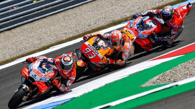 Marquez, Dovizioso e Lorenzo: un triangolo affascinante