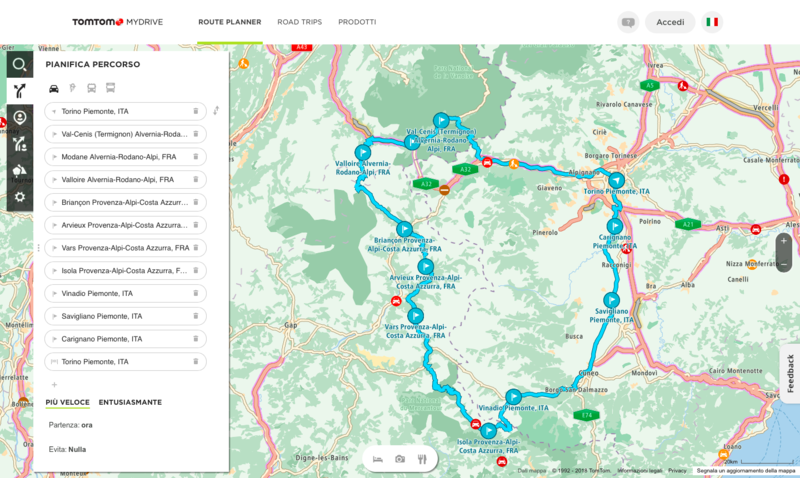 La mappa del viaggio