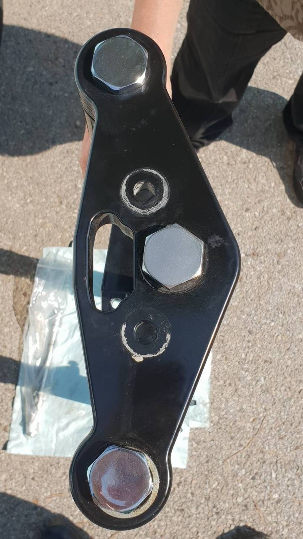 Forcella completa con piastra e perno Harley Davidson (2)