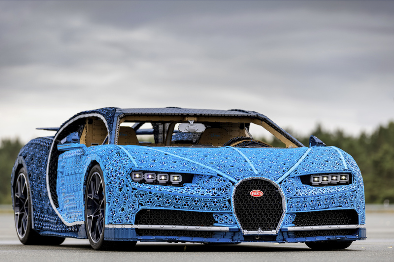 GP Italia F1 2018, Monza: Lego Technic Bugatti Chiron 1:1 [video]