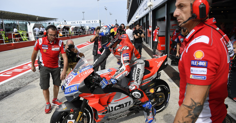 MotoGP 2018. Dovizioso: &quot;Siamo in 5 con il passo per vincere&quot;