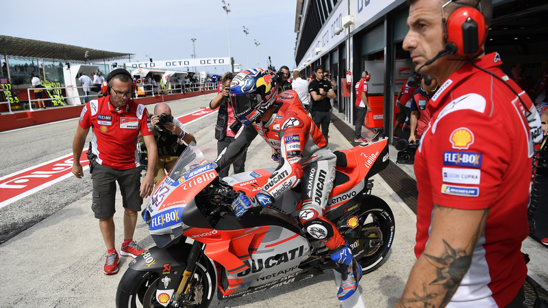 MotoGP 2018. Dovizioso: &quot;Siamo in 5 con il passo per vincere&quot;