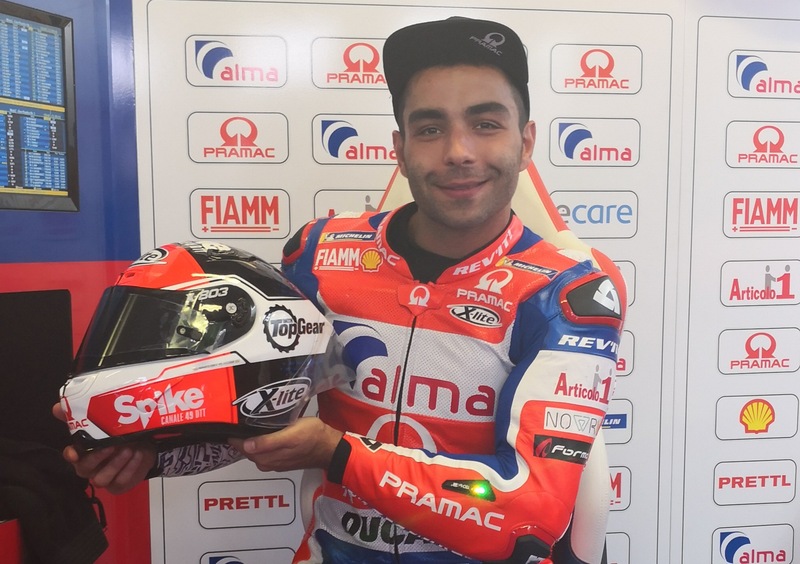 Danilo Petrucci e il casco X-Lite Top Gear 