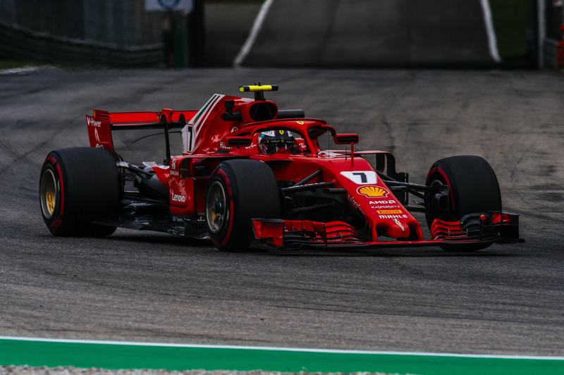Kimi Raikkonen in pista a Monza