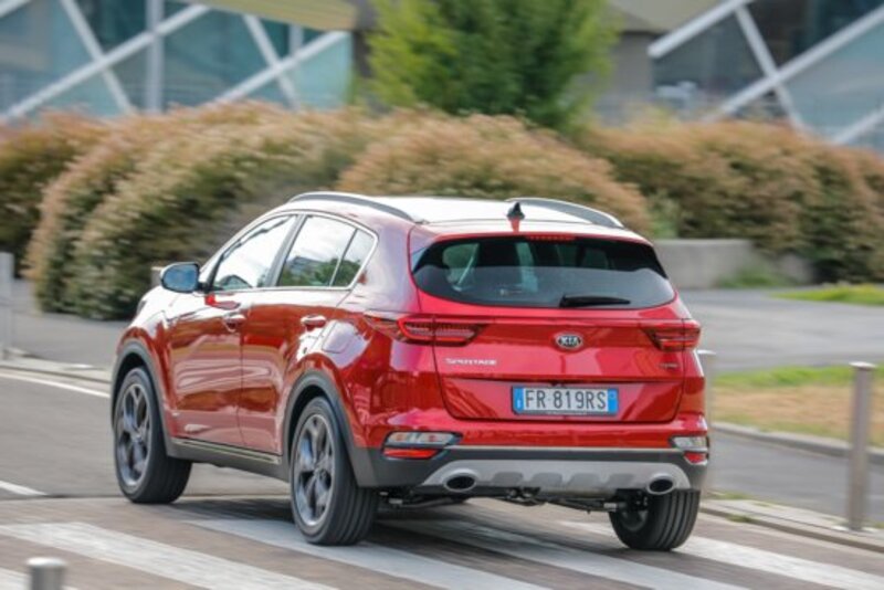 Lo Sportage 2019 visto da dietro