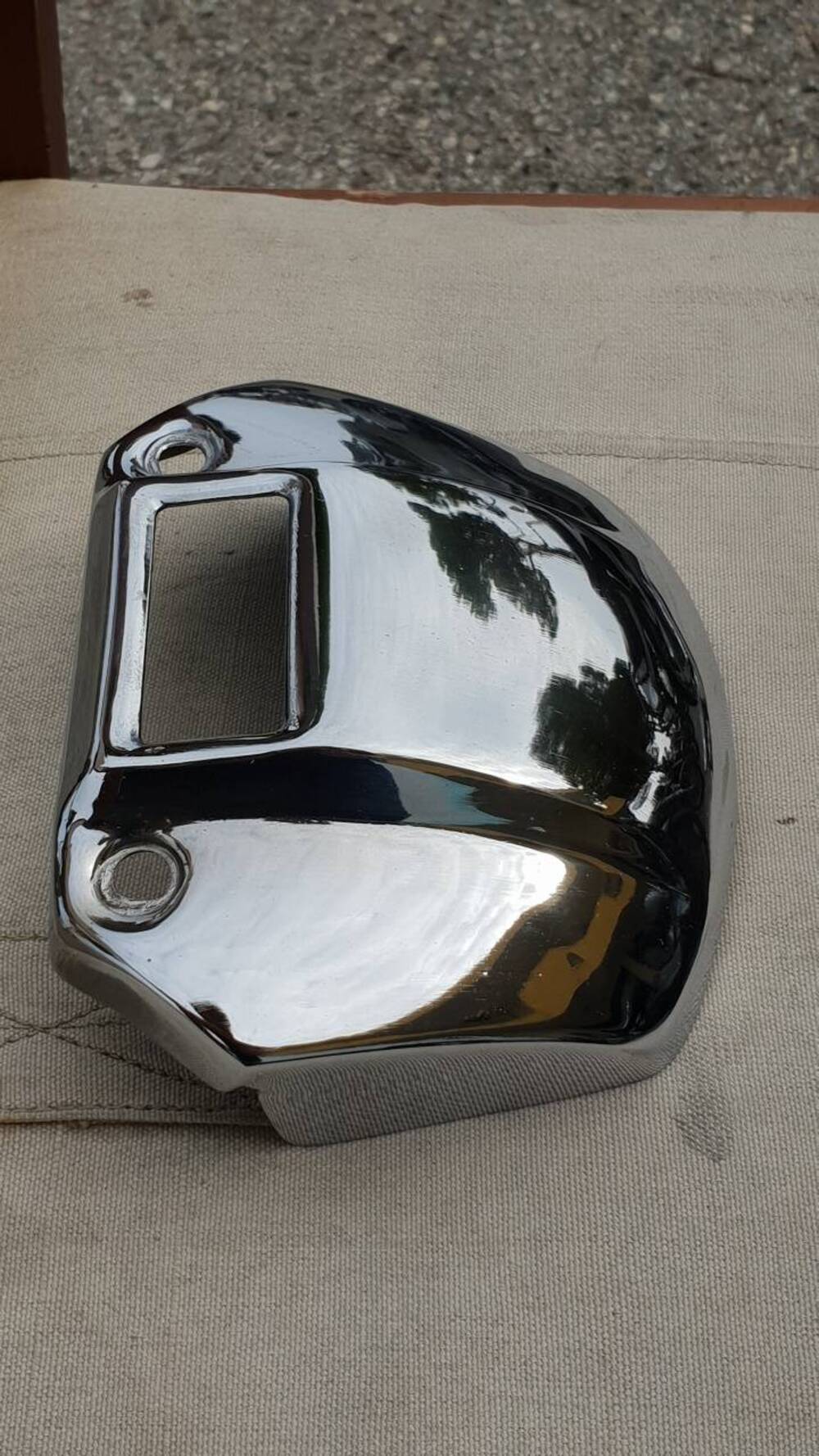 Coperchio cromato faro Harley-Davidson (2)