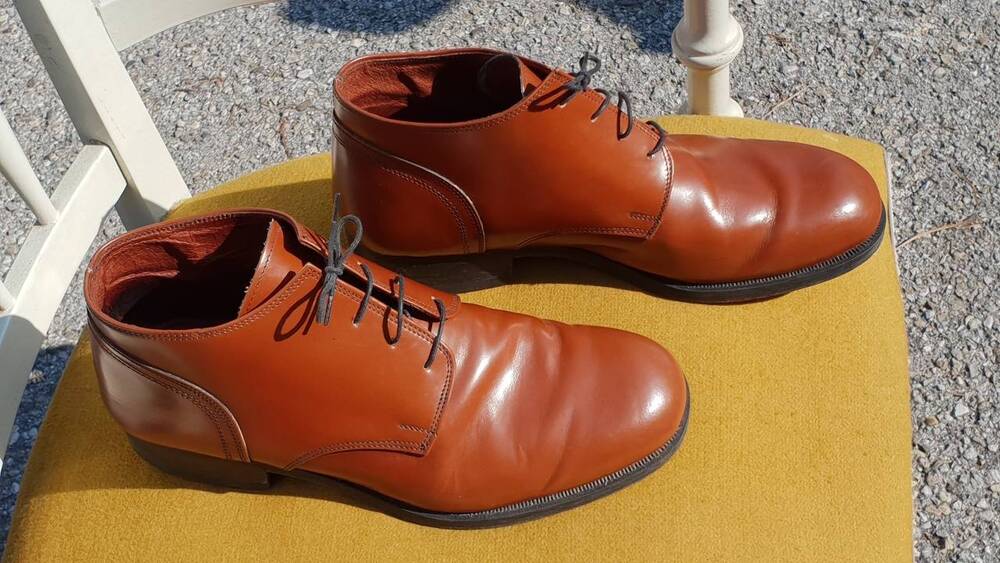 Scarpe di vero cuoio marrone Artigianale (3)