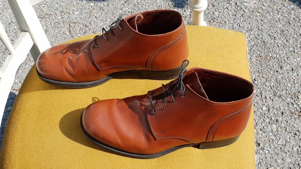 Scarpe di vero cuoio marrone Artigianale (4)
