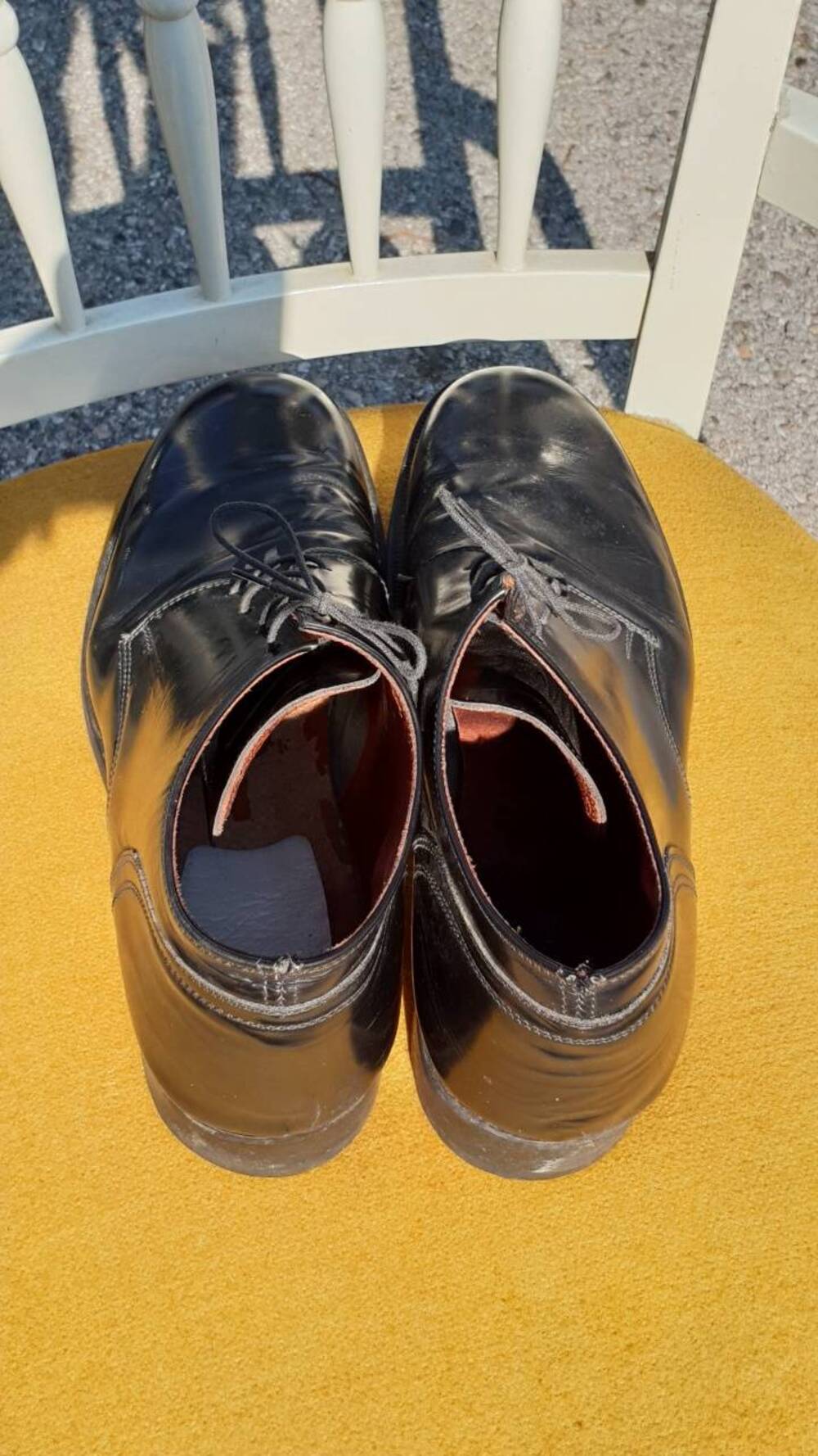 Scarpe in vero cuoio nere Artigianale (2)