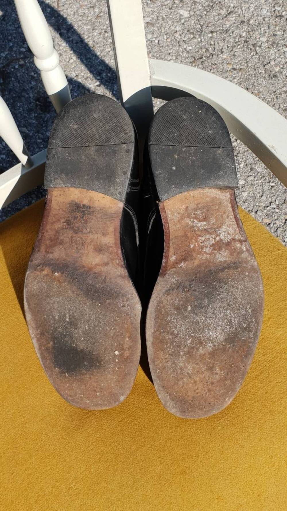 Scarpe in vero cuoio nere Artigianale (5)