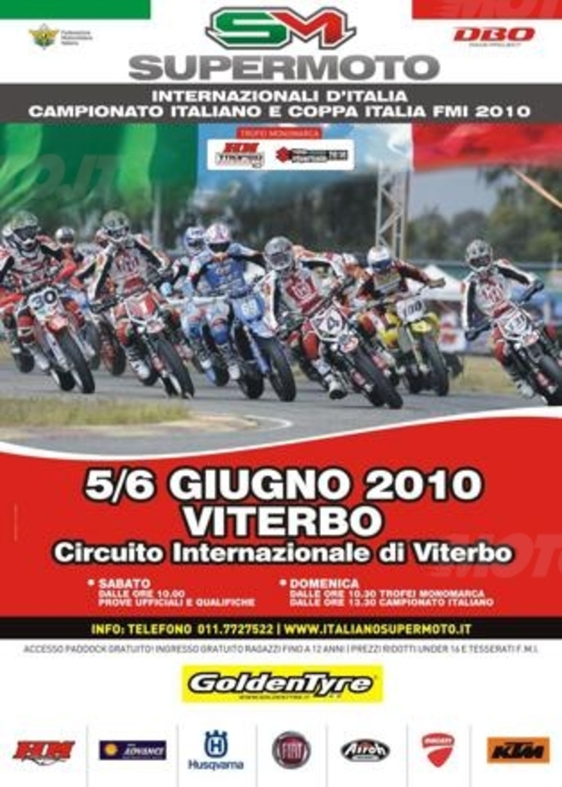 Gli Internazionali di Supermoto riprendono da Viterbo