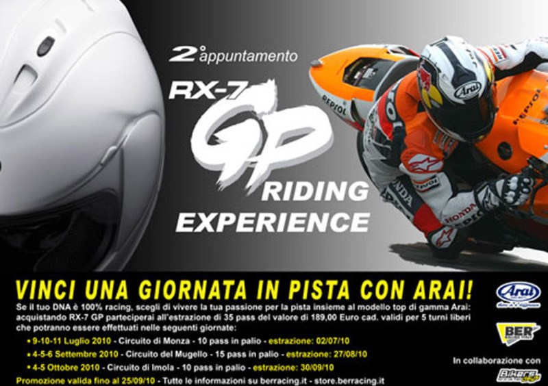 Arai RX-7 GP ti porta in pista