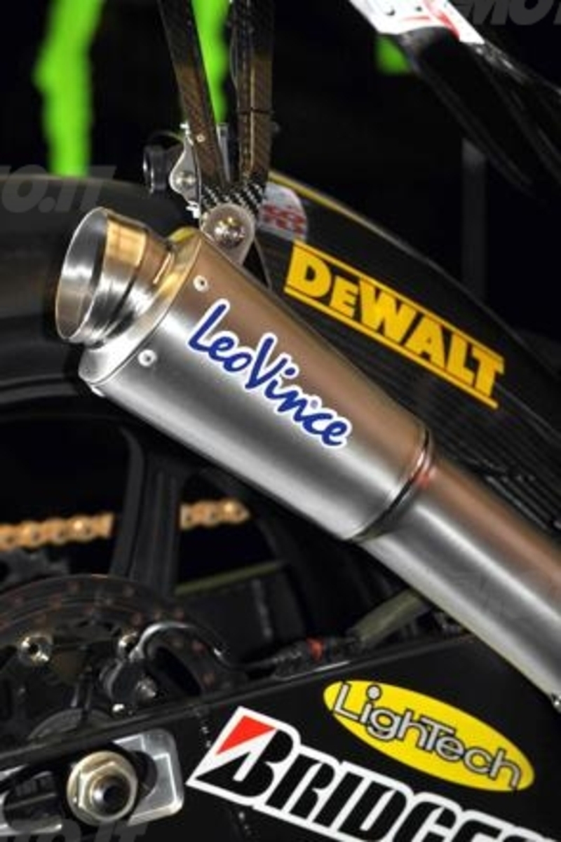 LeoVince presenta al Mugello il nuovo silenziatore per la Monster Yamaha Tech3 YZR-M1