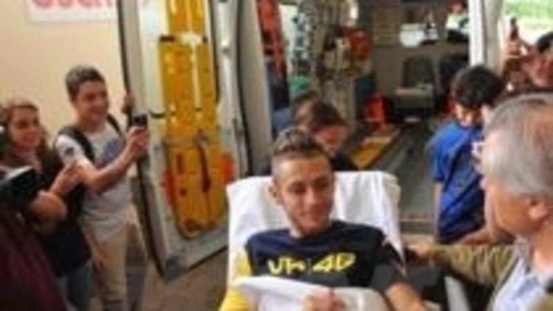 Le dichiarazioni di Valentino Rossi dopo l&rsquo;incidente