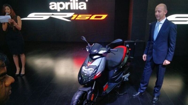 L&#039;Aprilia SR 150 costruito in India