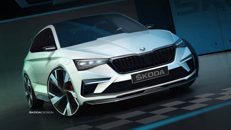 Skoda Vision RS, nuovo teaser prima del debutto a Parigi