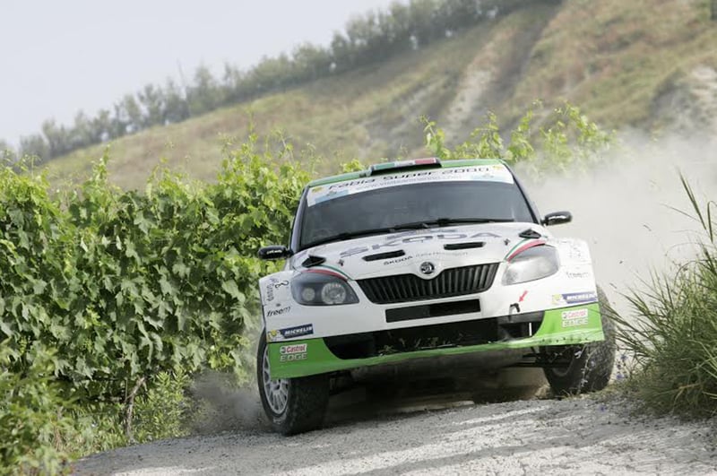 Scandola e D&#039;Amore in azione sulla Skoda Fabia