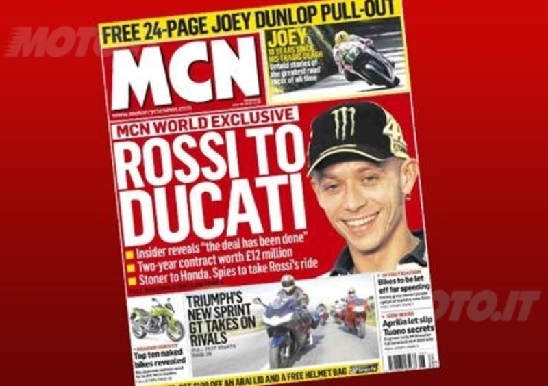 Per MCN &egrave; fatta: Rossi in rosso!