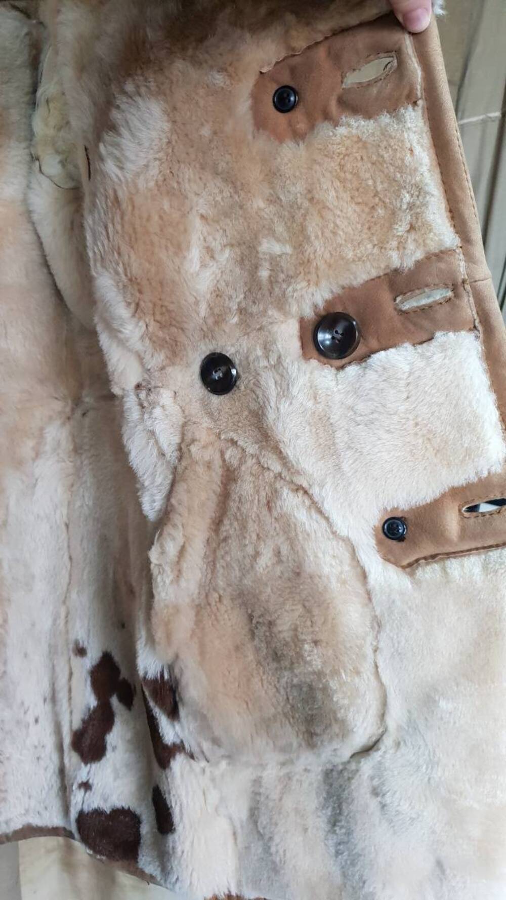 Montone con 6 bottoni beige Artigianale (4)