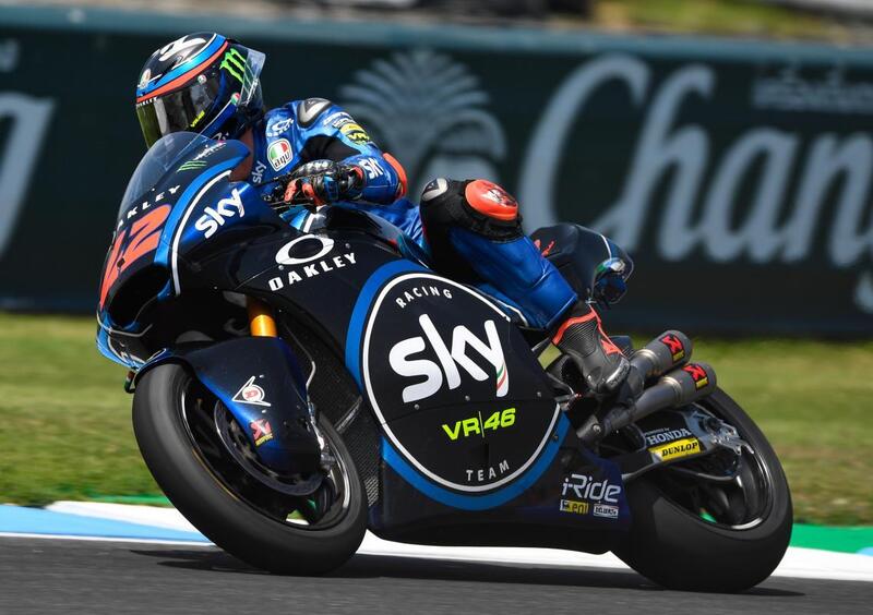 Bagnaia vince in Moto2 e Di Giannantonio in Moto3