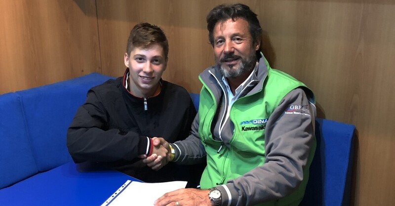 Thomas Brianti nel CIV 2019 con il team Prodina Ircos Kawasaki