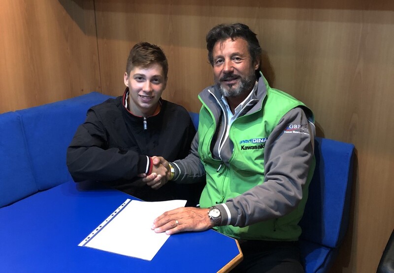 Thomas Brianti nel CIV 2019 con il team Prodina Ircos Kawasaki