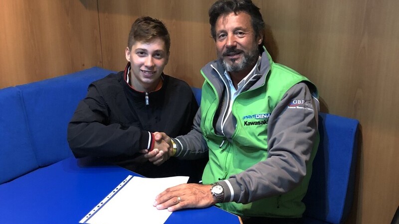 Thomas Brianti nel CIV 2019 con il team Prodina Ircos Kawasaki