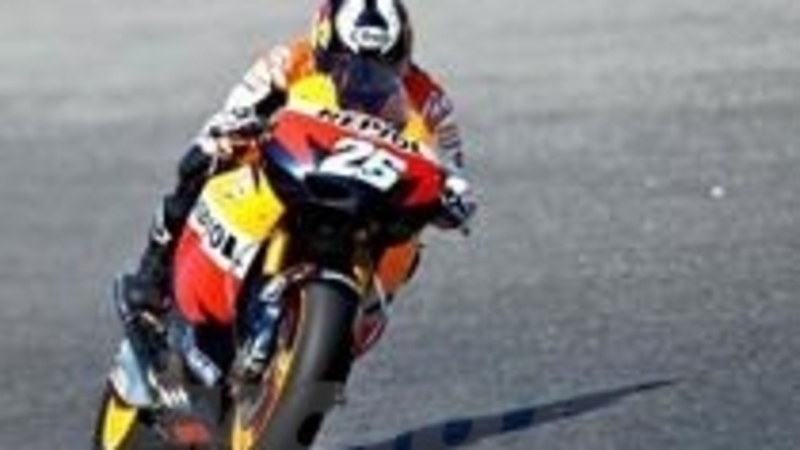 Pedrosa il pi&ugrave; veloce nelle libere in Germania, Vale settimo